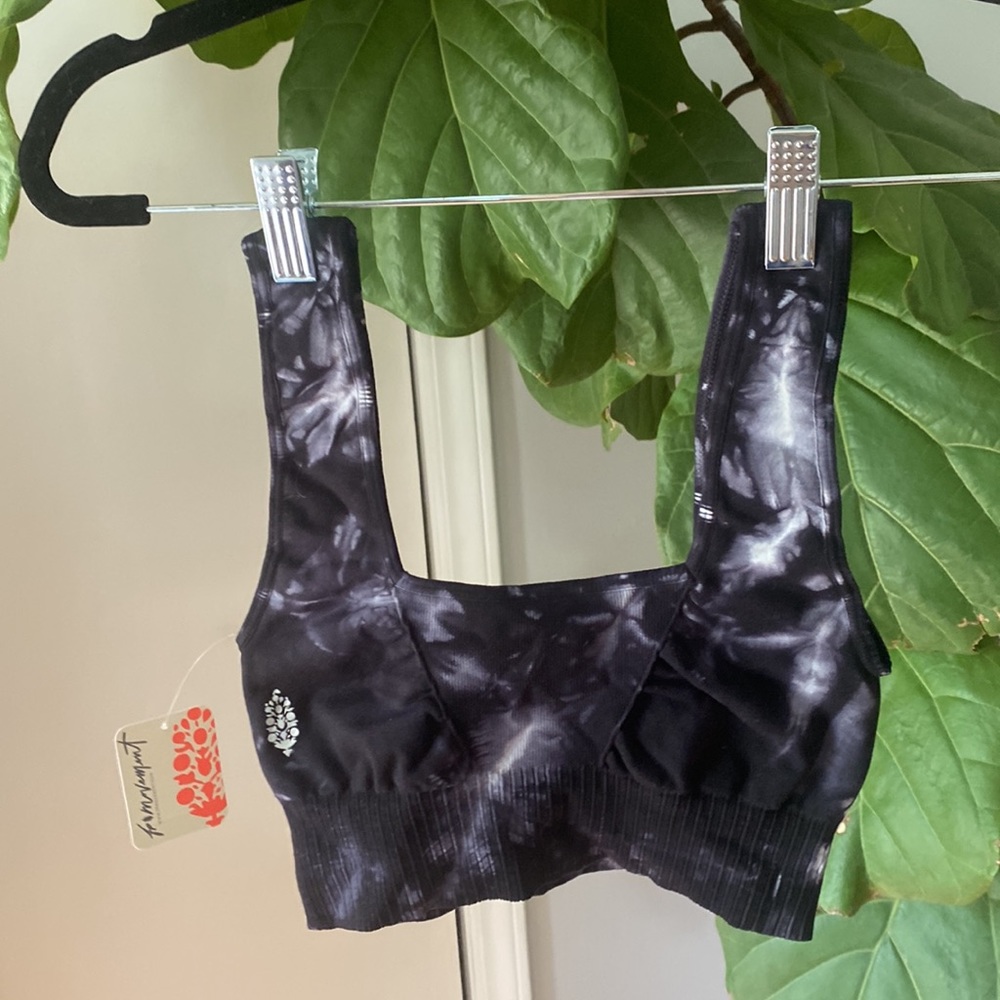 Free People FP Movement Good Karma Tie Dye Bra NWOT